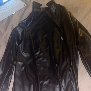 pretty little thing black leather jacket, brand new never worn, TAGS on